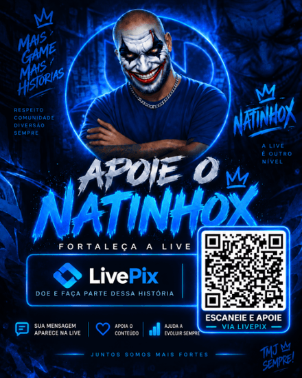 Apoie o NATINHOX via LivePix
